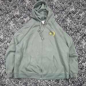 🌙 Full Tilt zip-up hoodie muted sage green